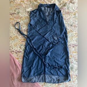 Forever 21 Blue Denim Shirt dress size S